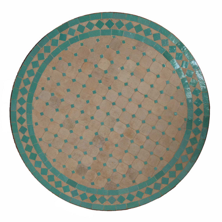 Tavolo in mosaico dal Marocco - Rotondo - M60-50