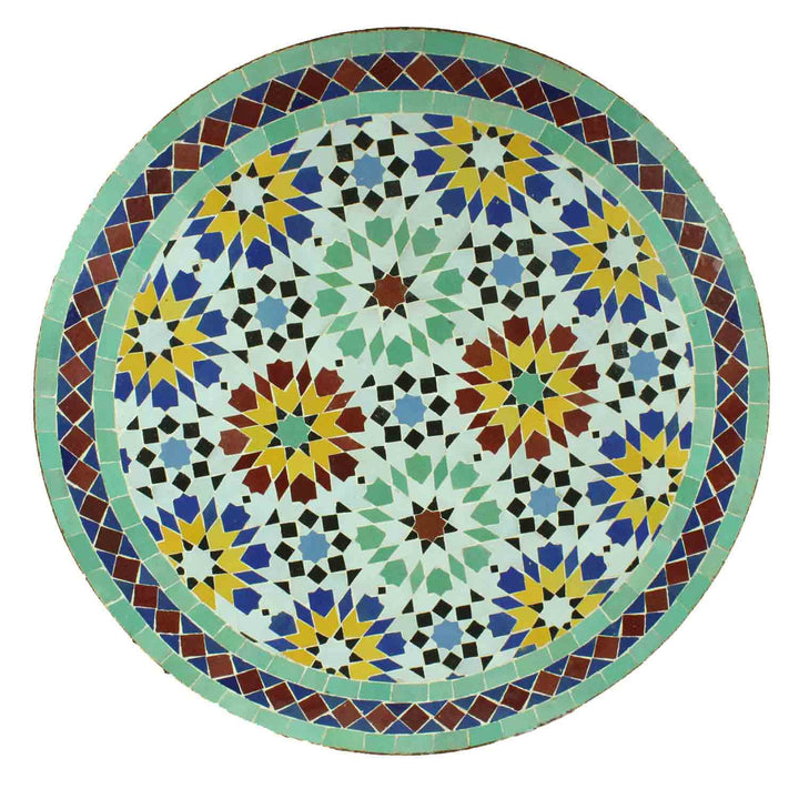Tavolo da bistrò in mosaico rotondo 70 cm
