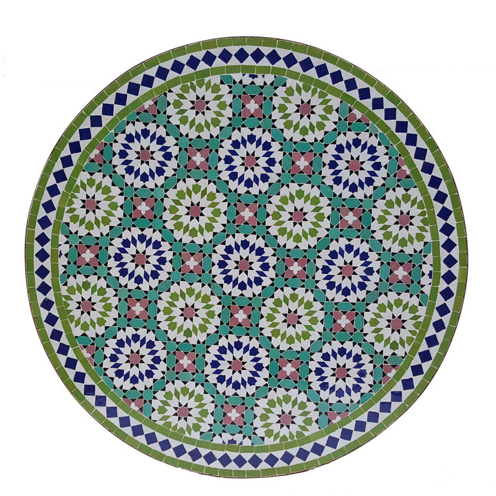 Tavolo in mosaico D100 Ankabut Verde