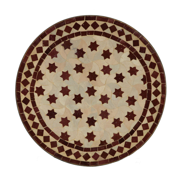 Tavolo in mosaico dal Marocco - Rotondo -M60-27