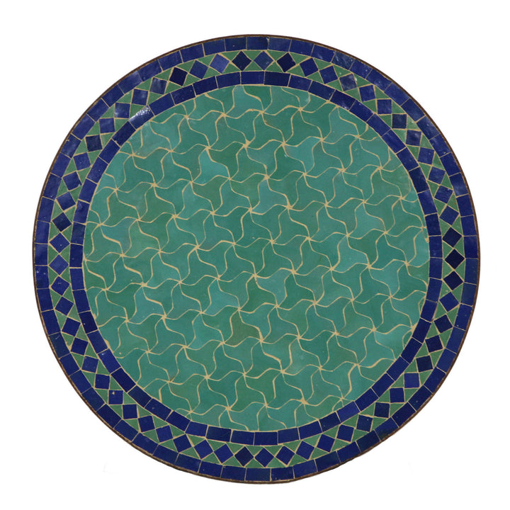 Tavolo in mosaico dal Marocco - Rotondo -M60-28