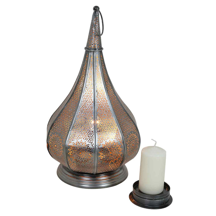 Orientalische Lampe Monza Silber