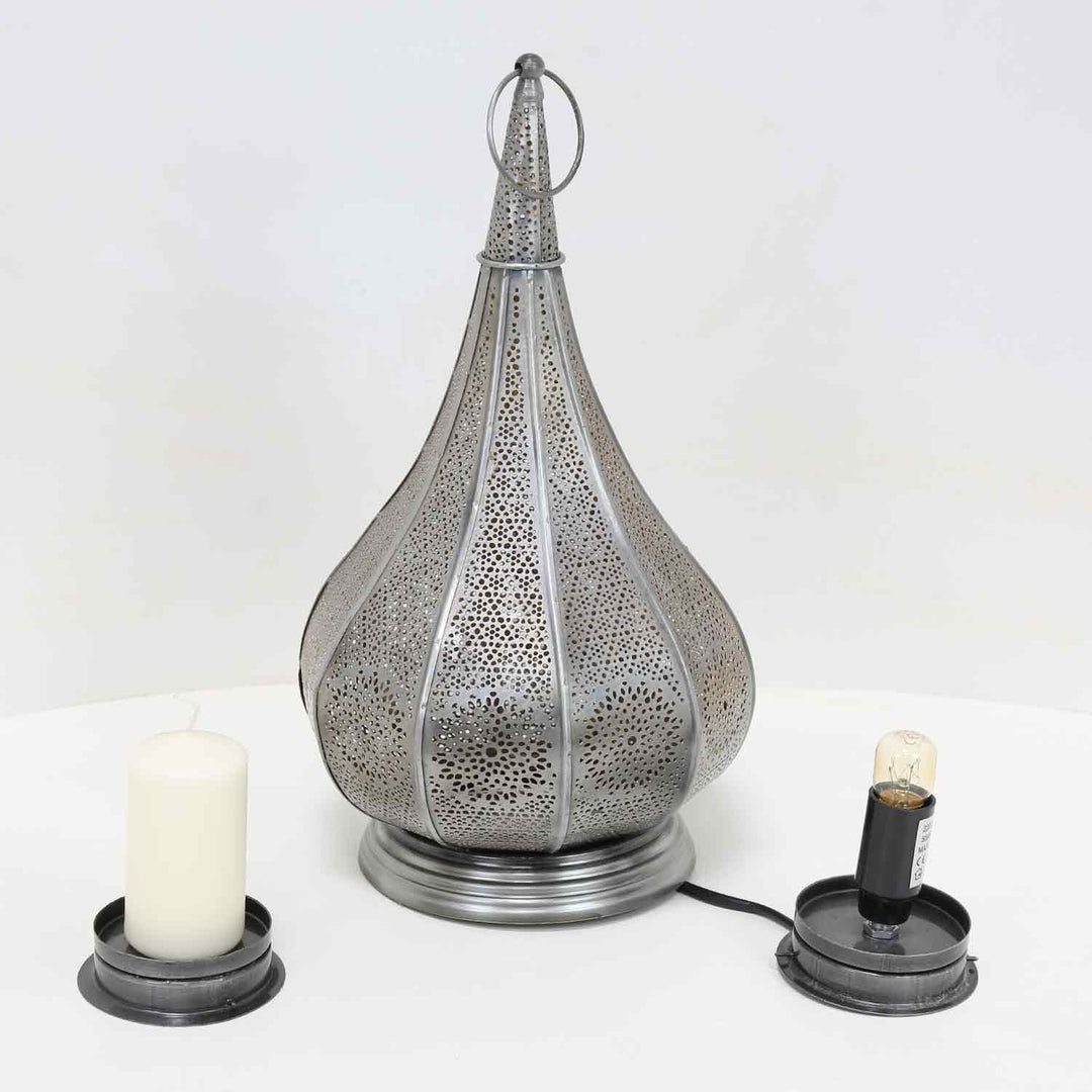 Orientalische Lampe Monza Silber