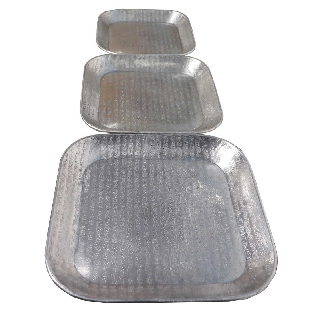 Vassoio orientale Prisma argento