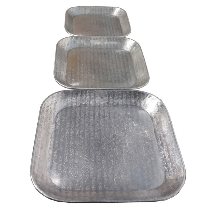 Vassoio orientale Prisma argento