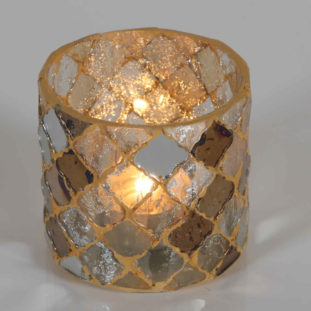 Lanterna orientale in mosaico Atene oro