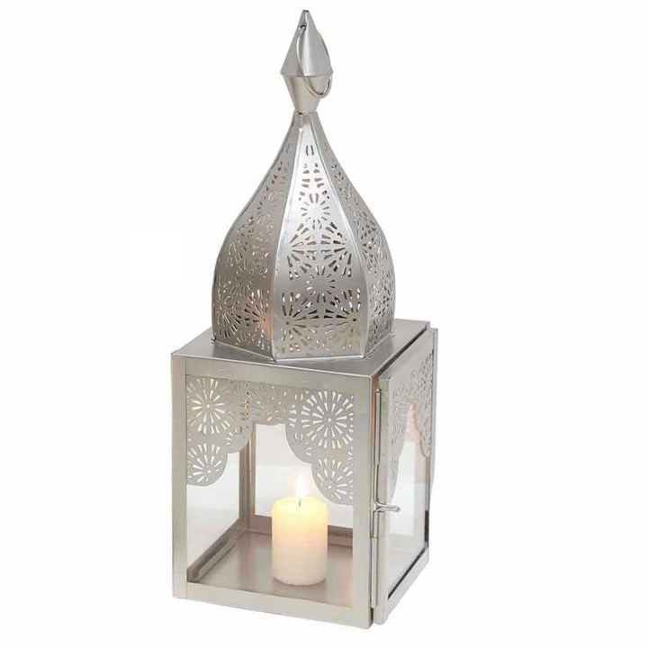 Orientalisches Windlicht Modena Silber M