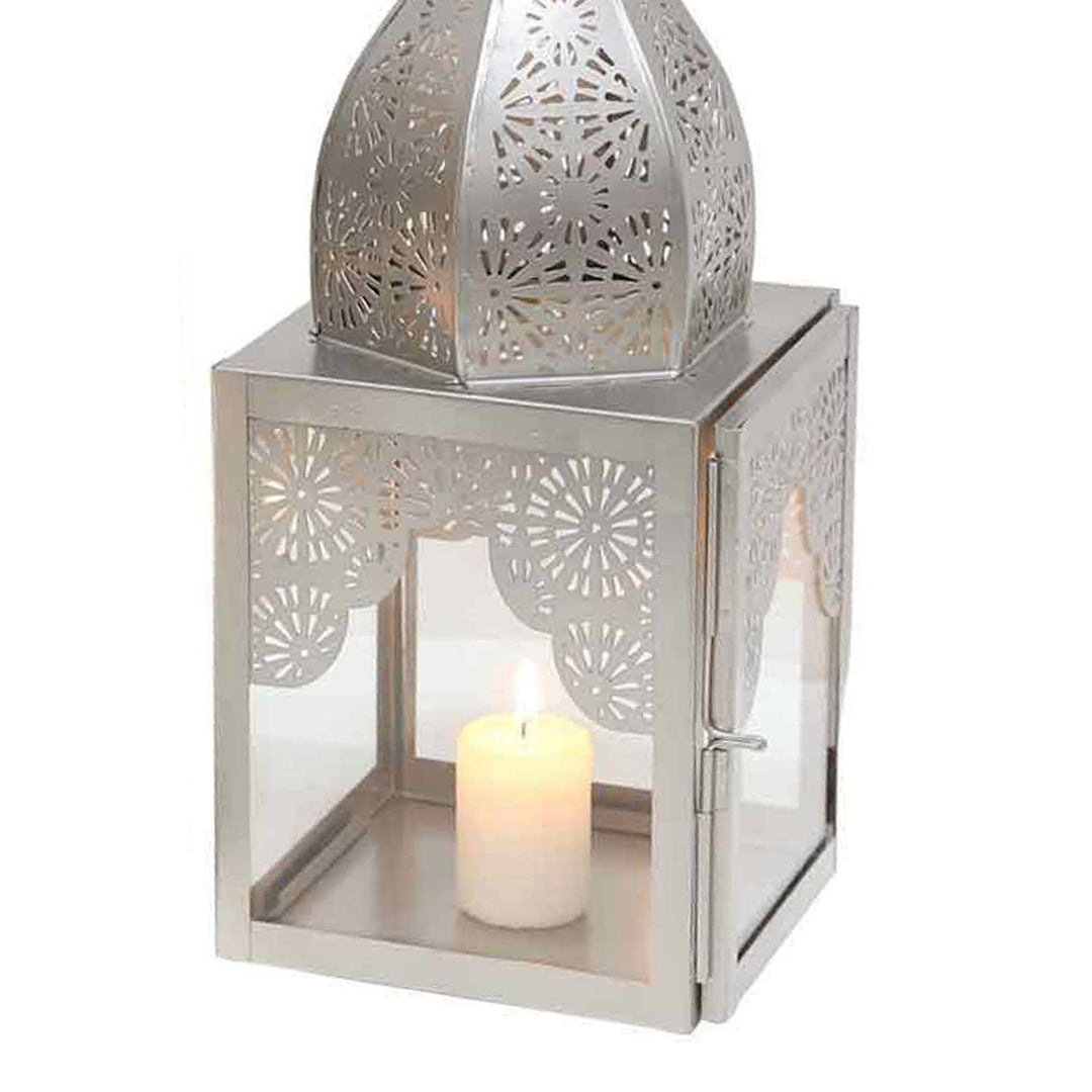 Orientalisches Windlicht Modena Silber M