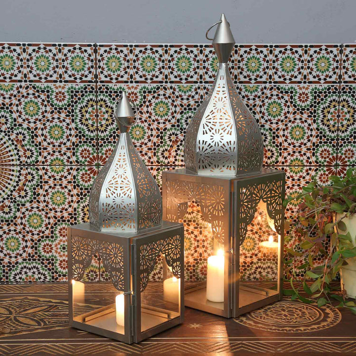 Orientalisches Windlicht Modena Silber L&M