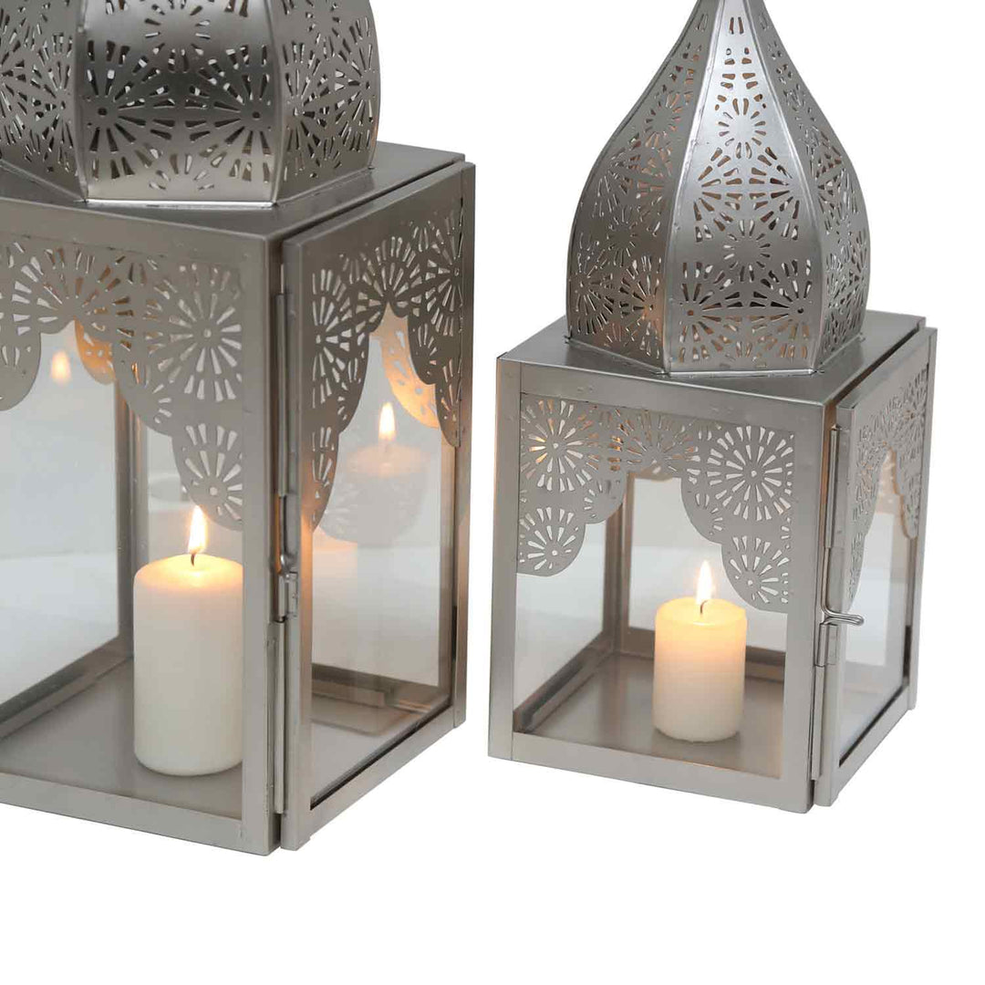 Orientalisches Windlicht Modena Silber L&M