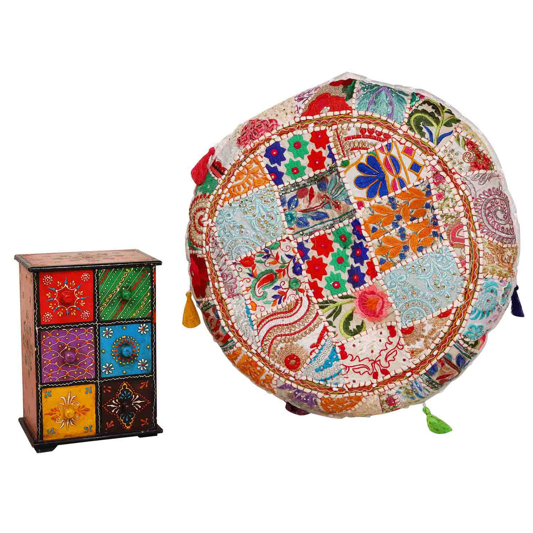 Cuscino yoga patchwork Lali medio