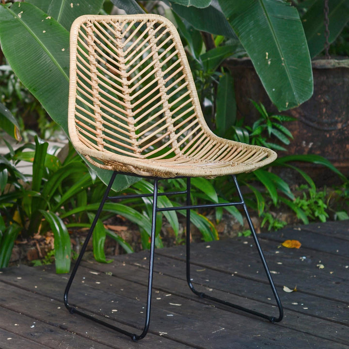 Sedia in rattan Jakarta naturale
