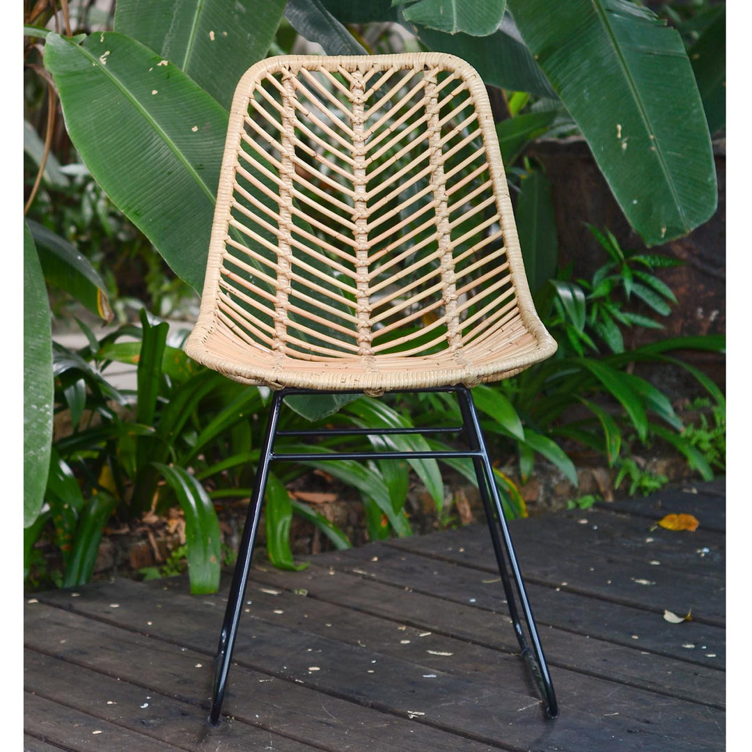 Sedia in rattan Jakarta naturale