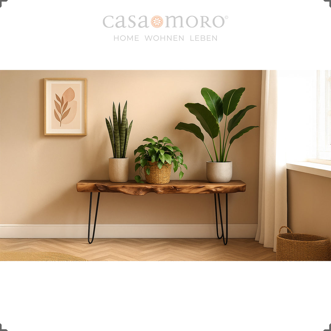 Wohnzimmer-Tisch aus Teak mit Hairpin-Beinen